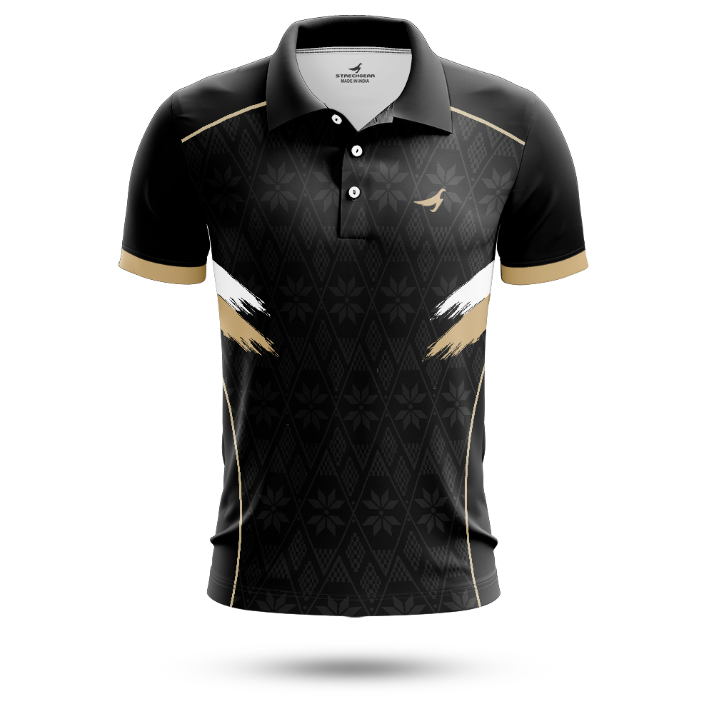 Strike Black Polo Jersey SP-2171