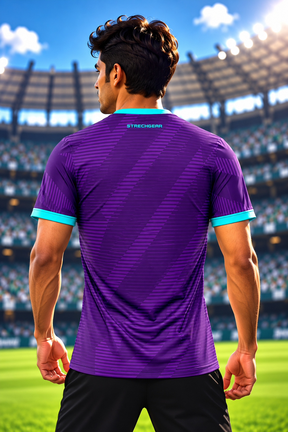 Personalised PURPLE VOLTAGE SPORTS JERSEY SR-4111 preview