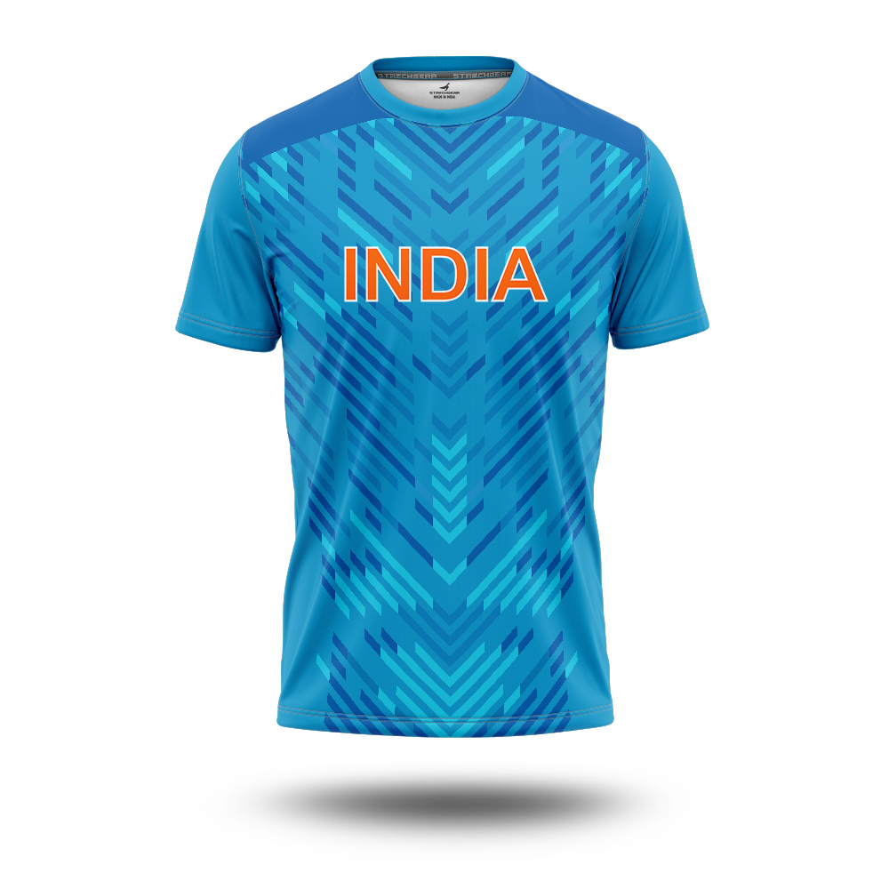 Football Team India Blue Jersey | Sizes for Kids to Plus Size Adults â Strechgear
