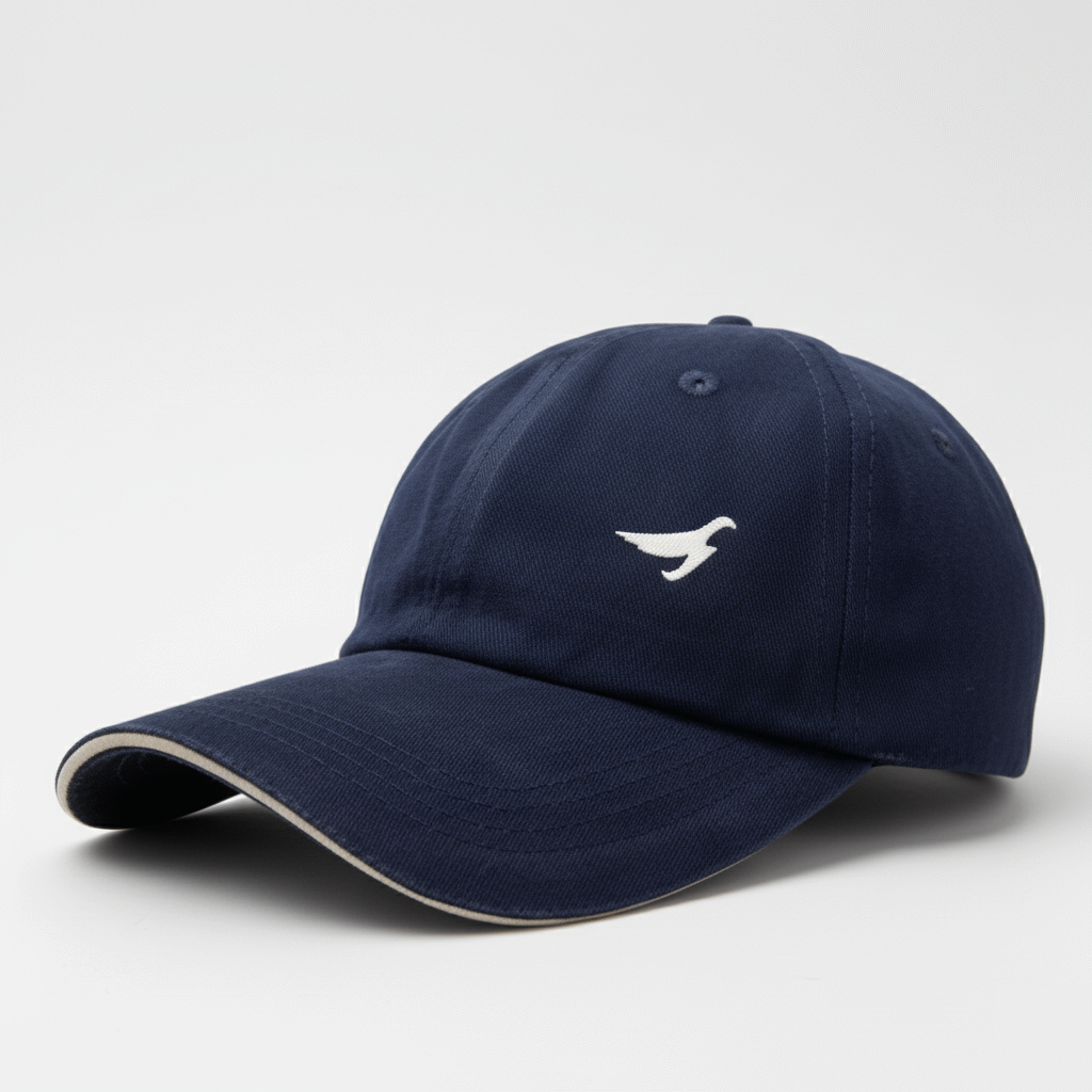 Customised Cotton Sports Cap (Navy Blue)