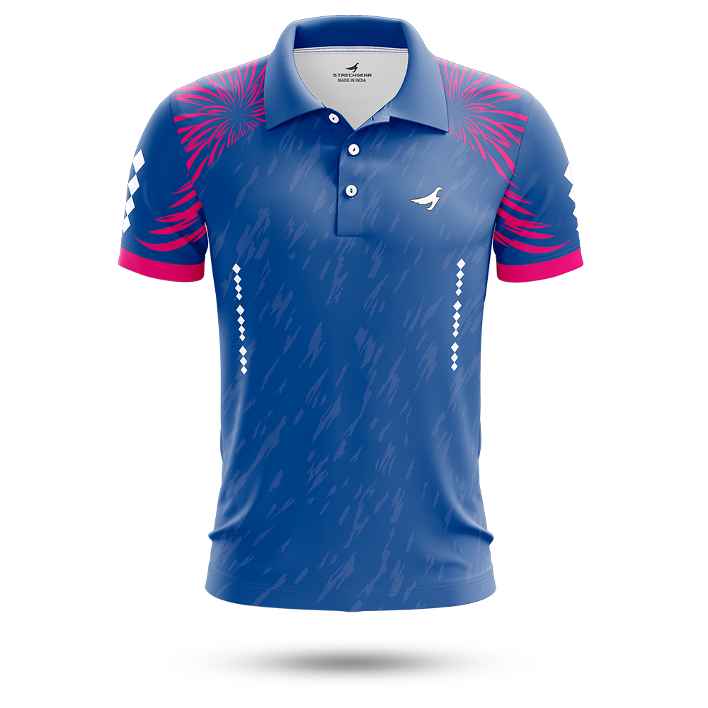 Azure Tropic Cricket Polo SP-2176