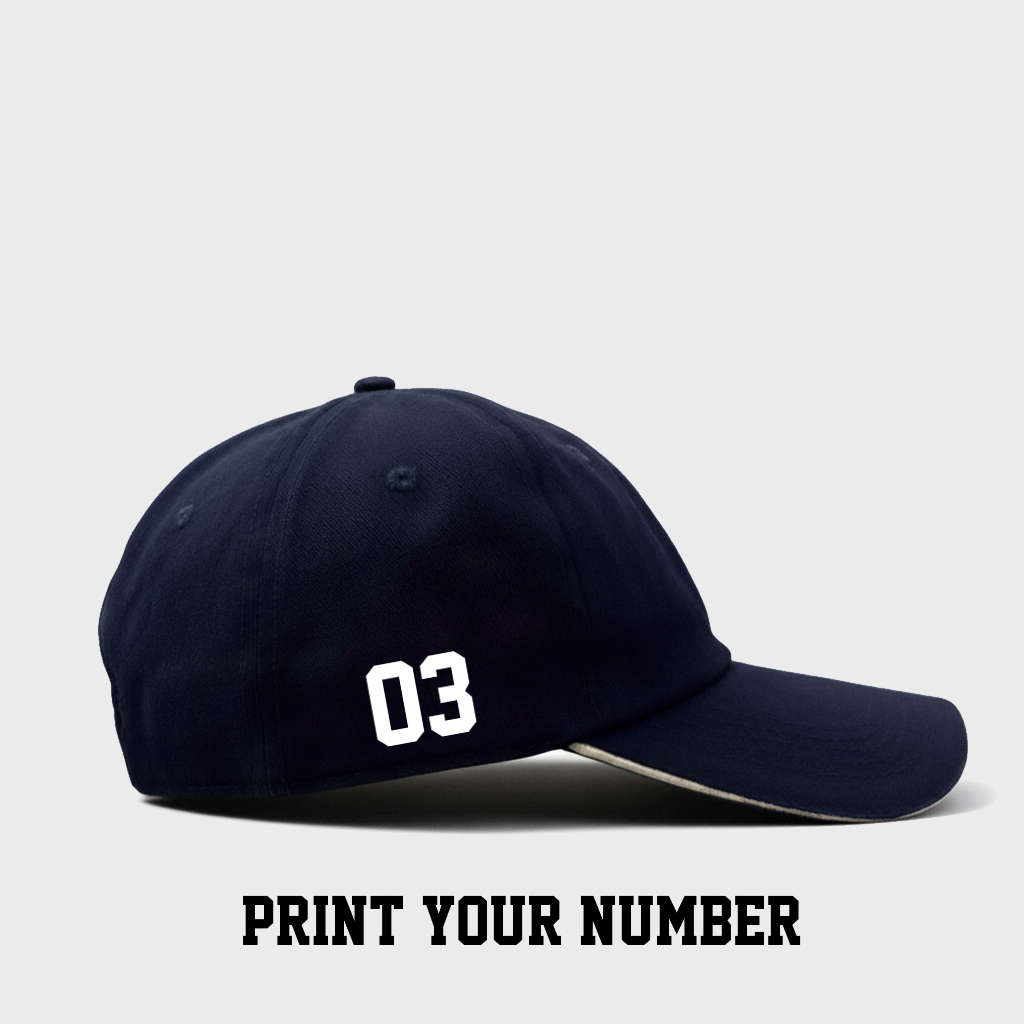 Customised Cotton Sports Cap (Navy Blue)