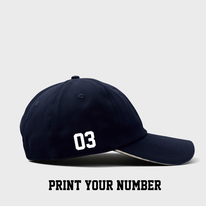 Customised Cotton Sports Cap (Navy Blue)