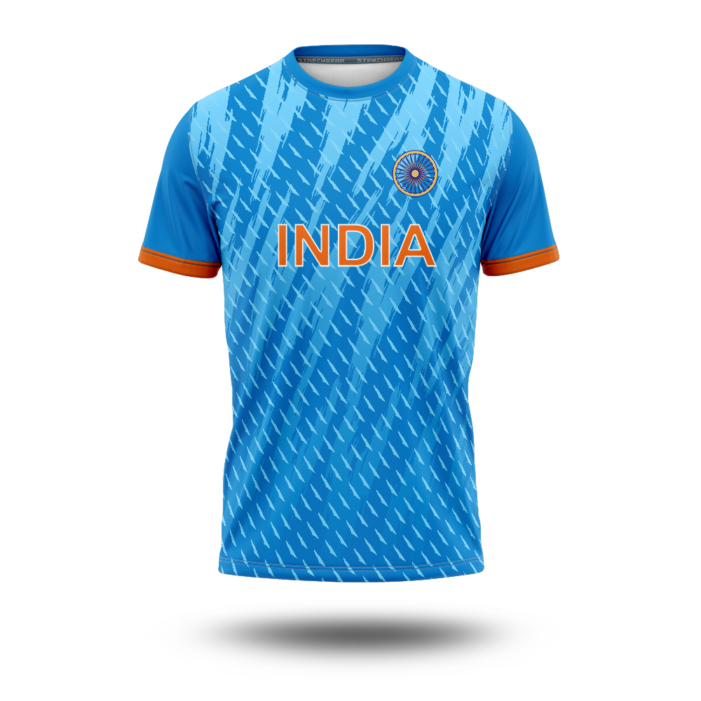 Customised Cricket Team India Fan Jersey - (Kids)